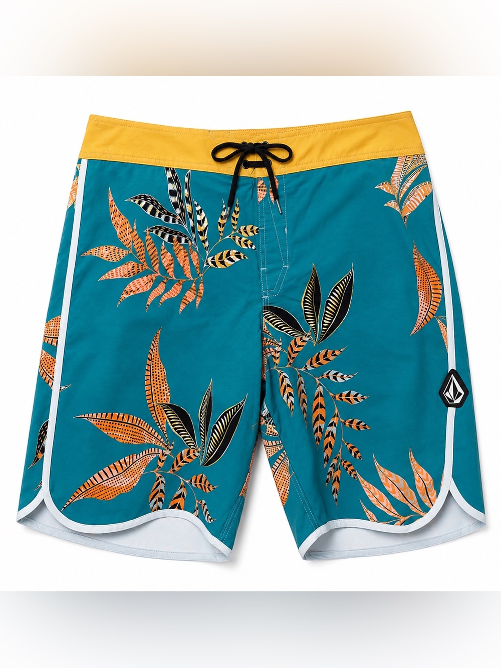 Volcom Lido Print Scallop Mod 19” Boardshorts Ocean Teal Men’s 40